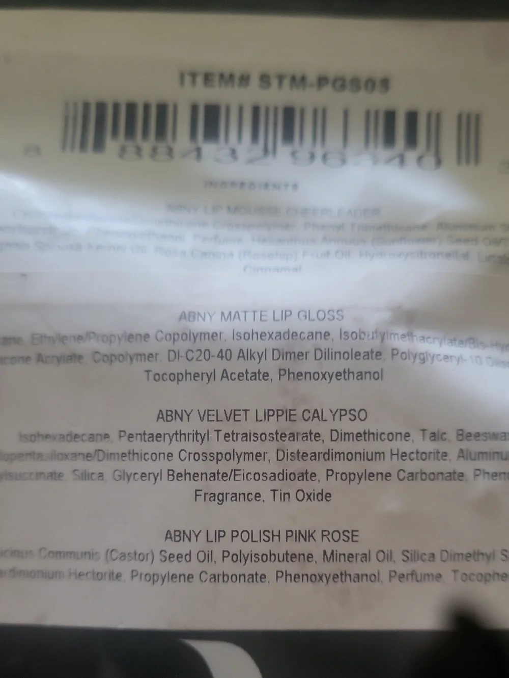 Absolute 4 Piece Lip Set  Above What Included Sealed Colors Above Free Gift.